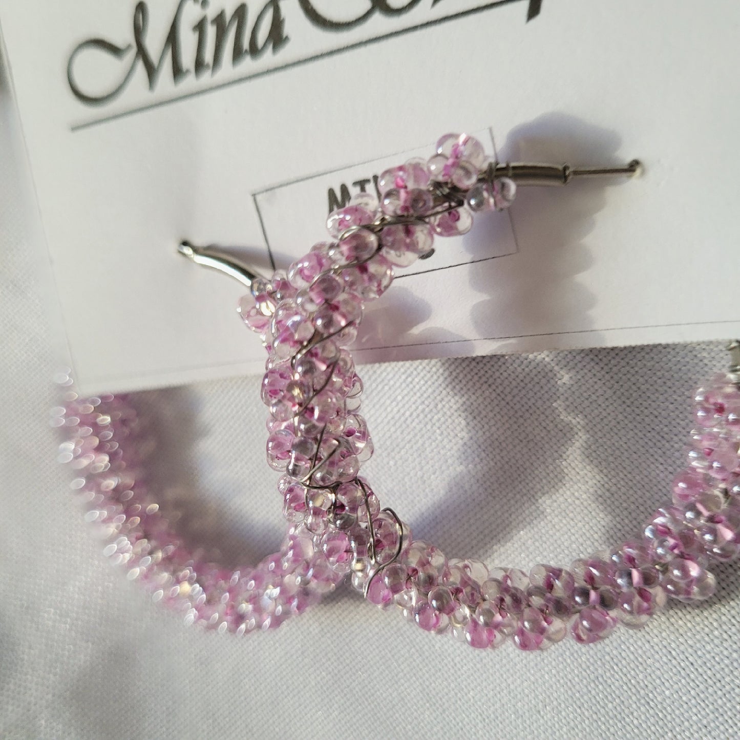 Mini Créoles Mina Rose Shiny