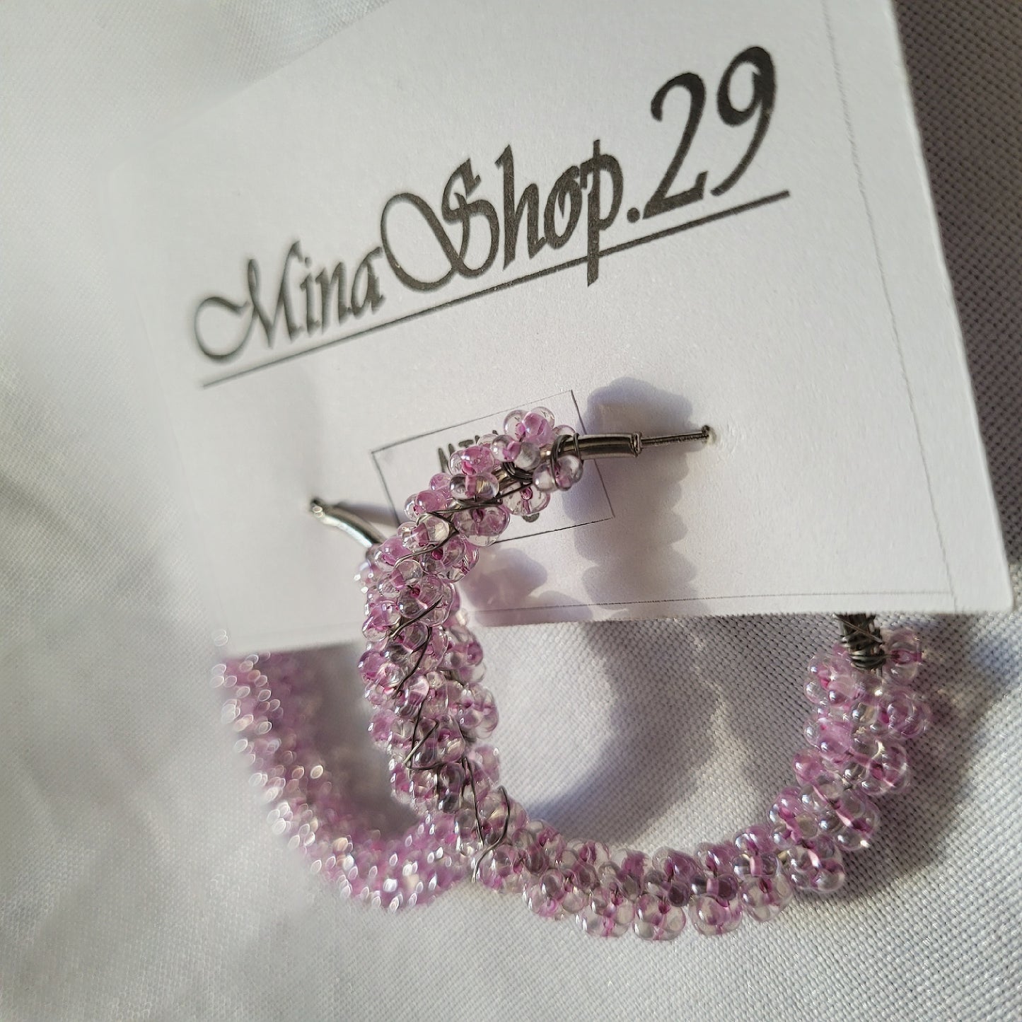Mini Créoles Mina Rose Shiny