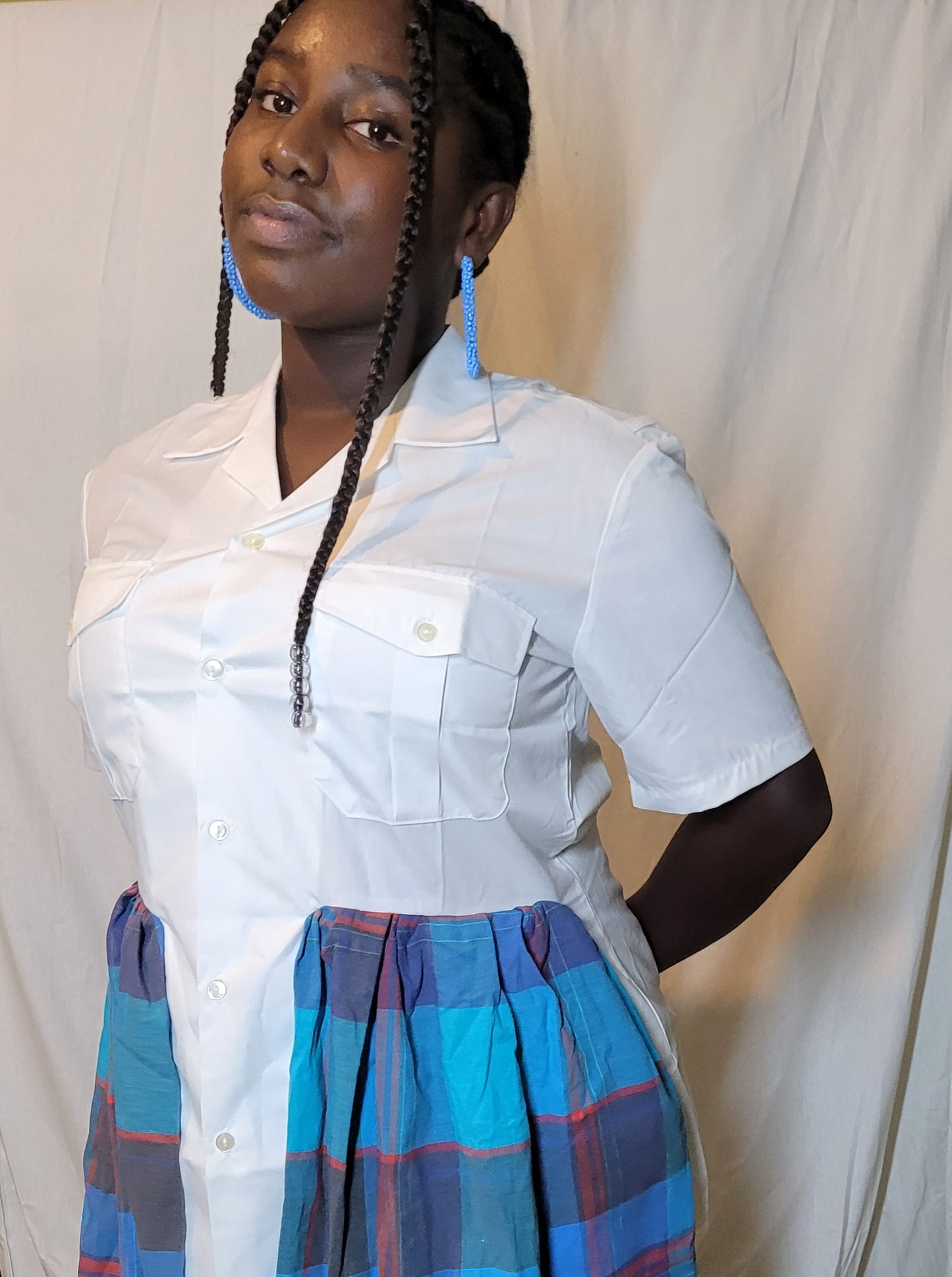 Robe Chemise Officier Madras