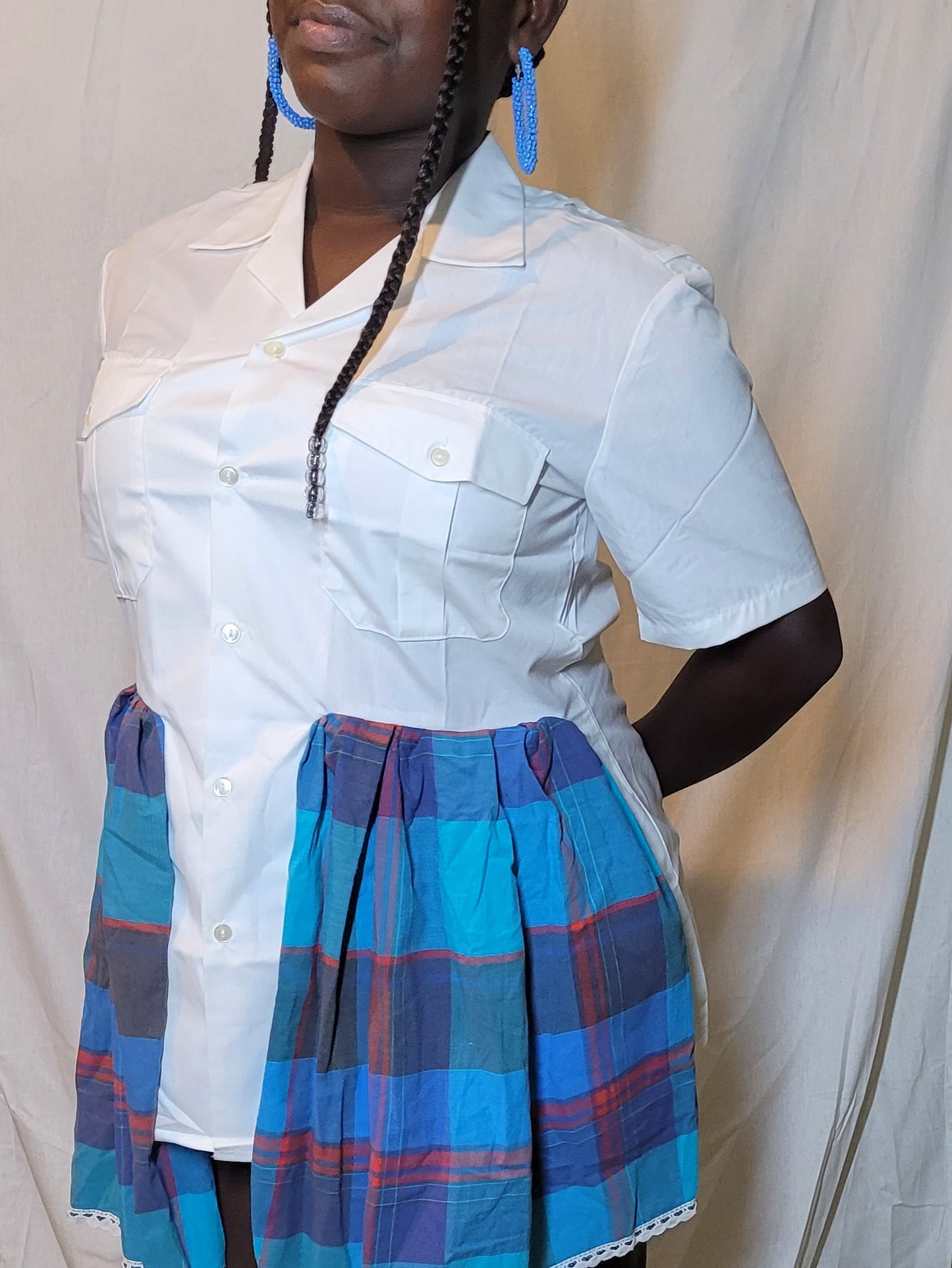 Robe Chemise Officier Madras