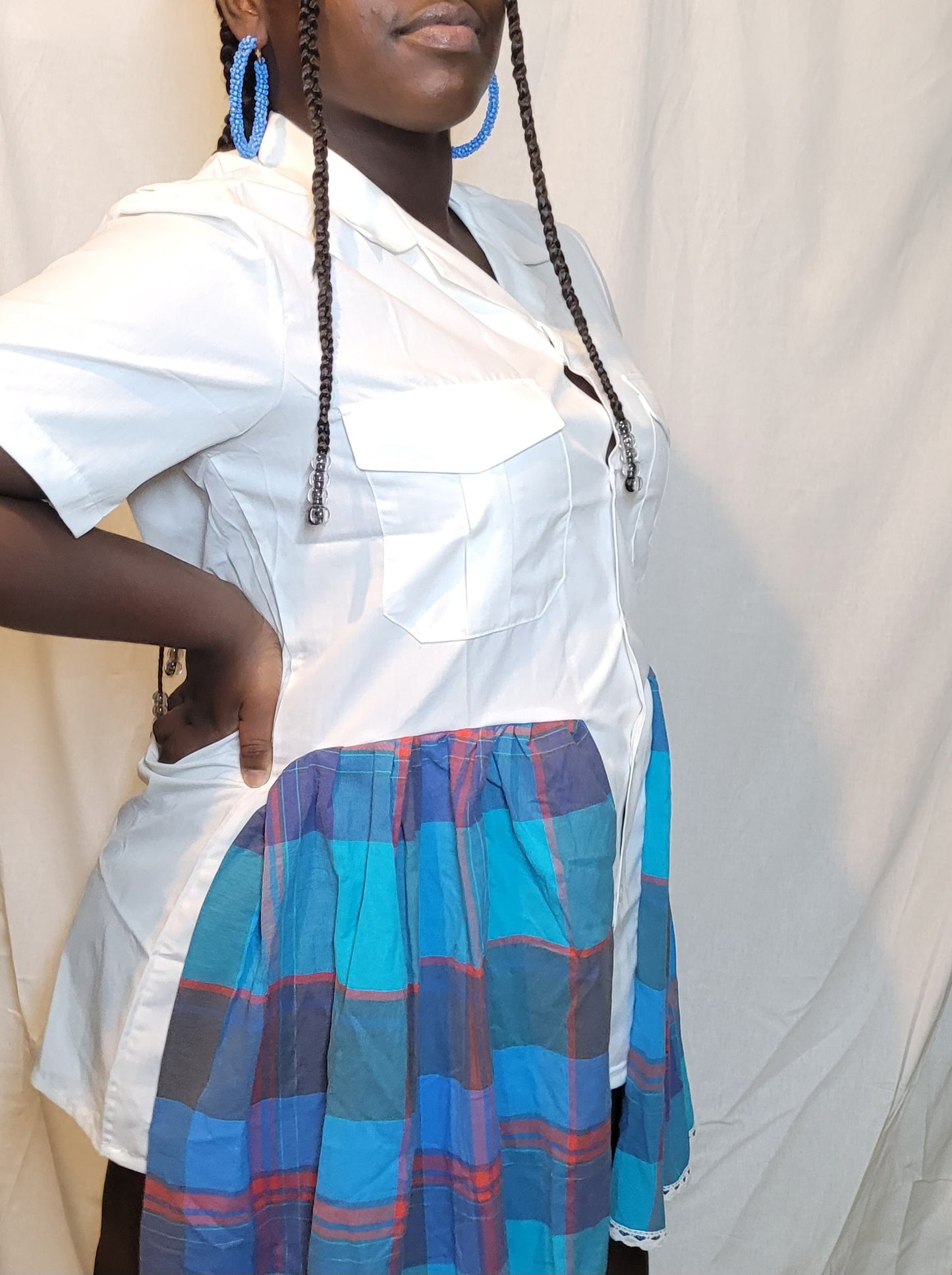 Robe Chemise Officier Madras