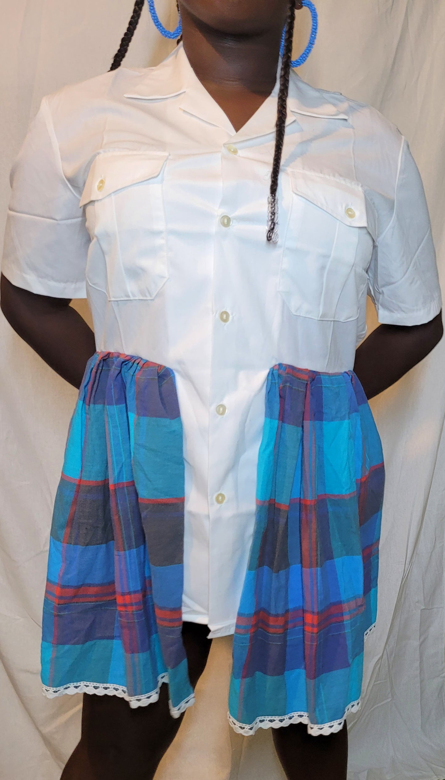 Robe Chemise Officier Madras