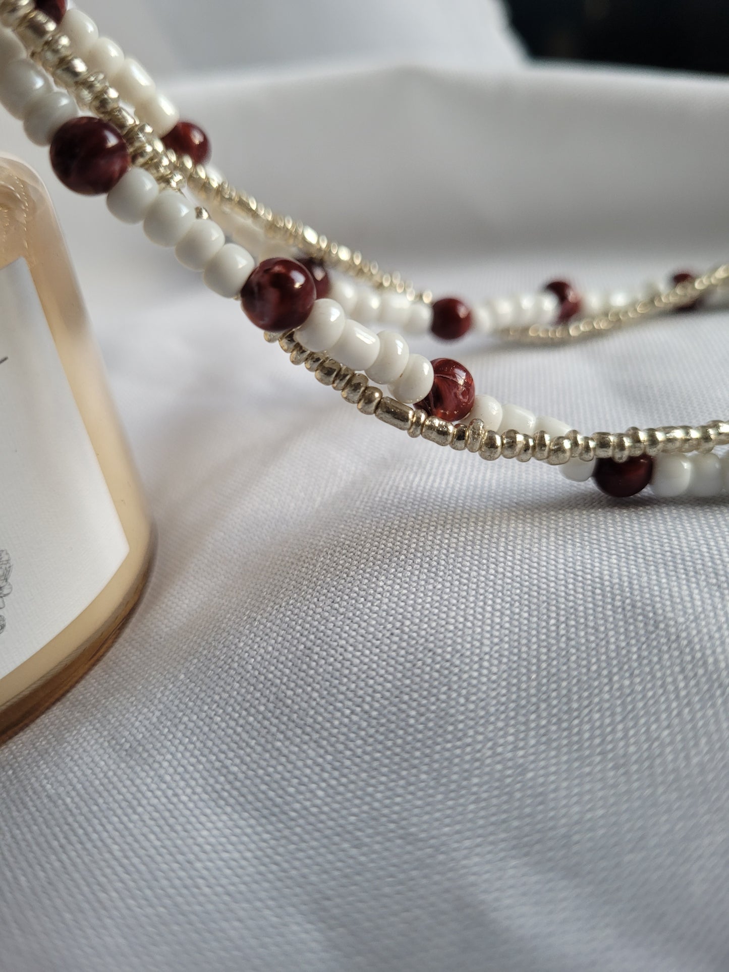 Torsade Rouge blanc et doré