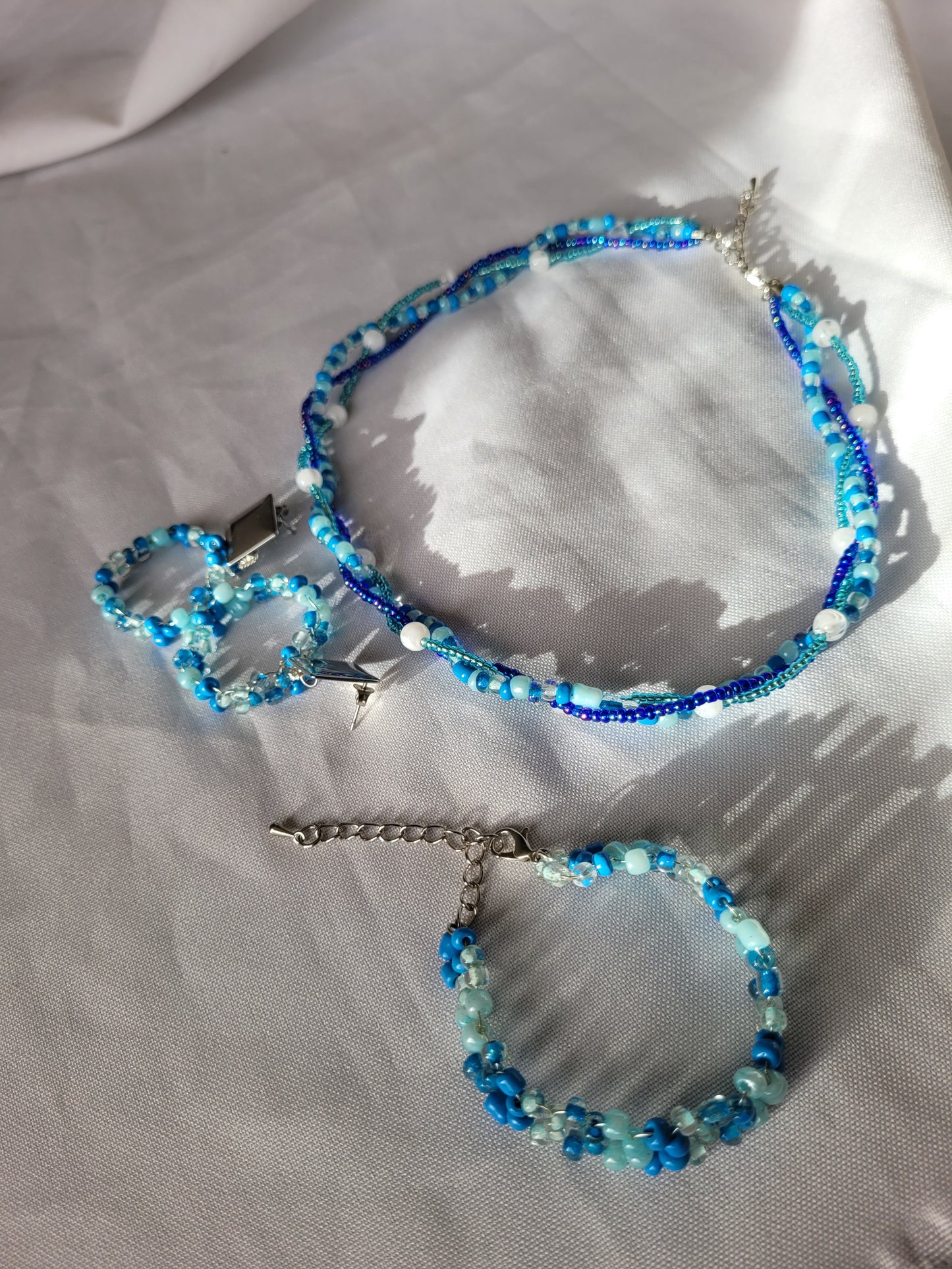 Collier Blue Lagoon Tressé