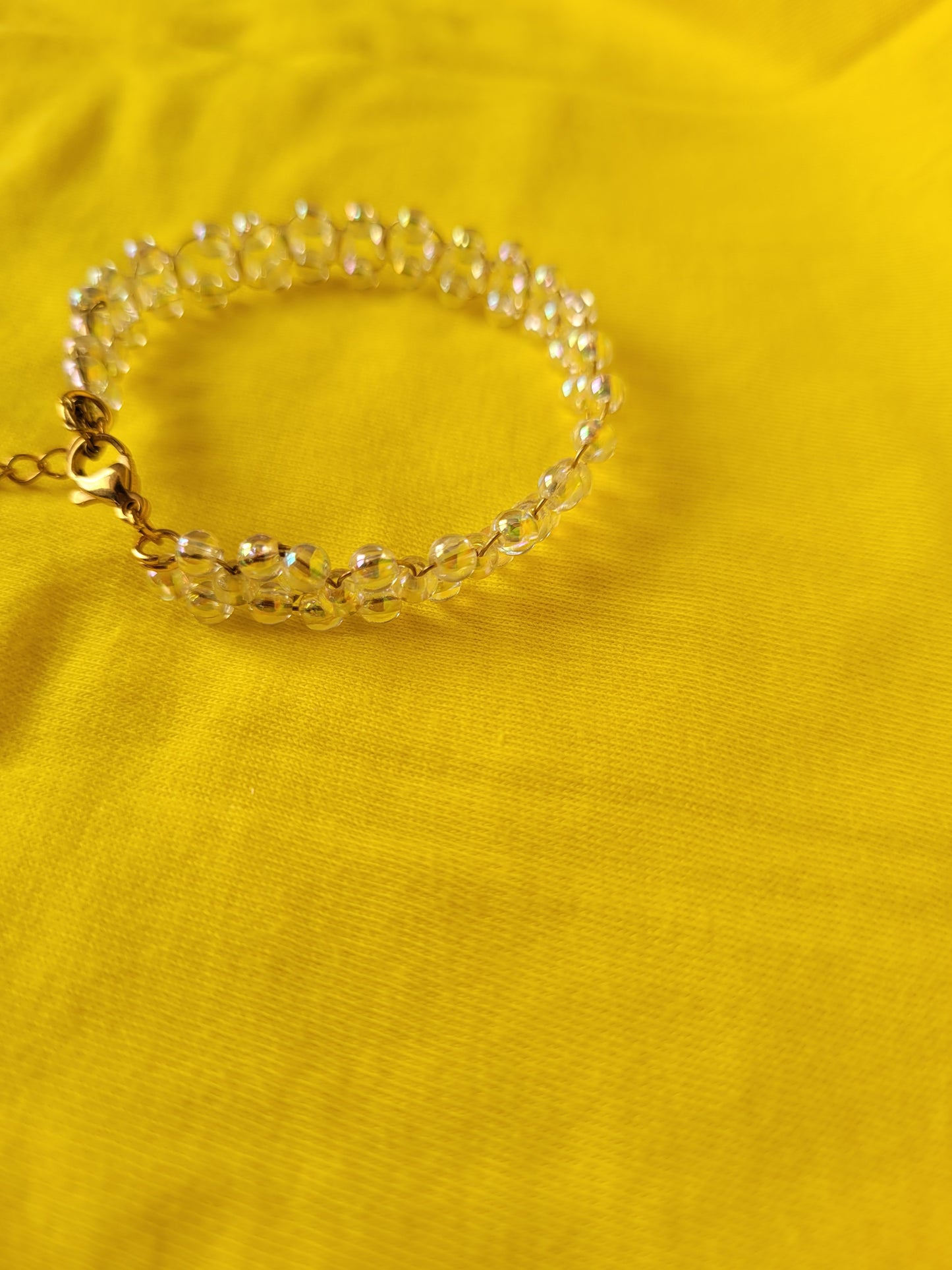 Bracelet irisé transparent