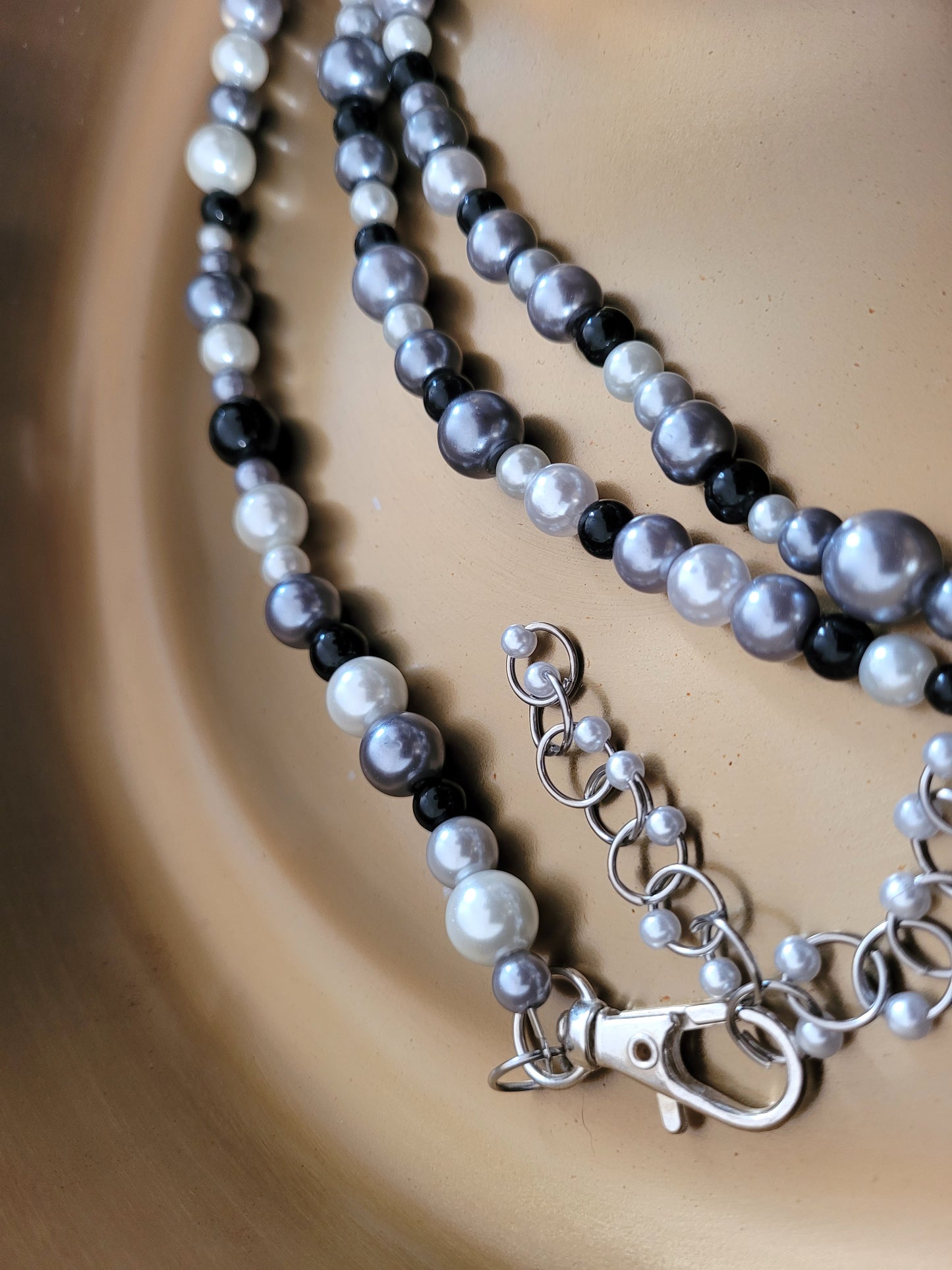 Ceinture perlée Classy Black