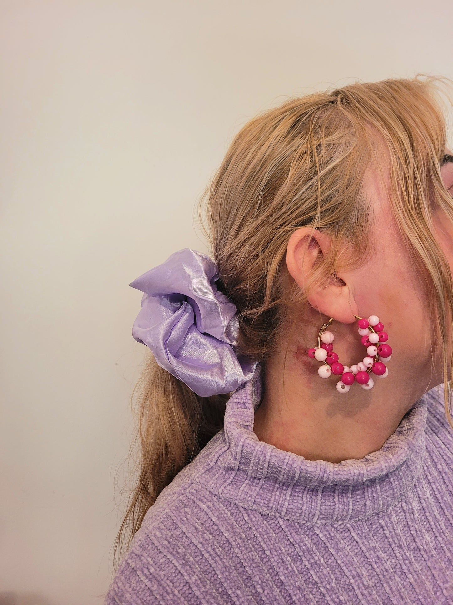 Maxi Chouchou lilas satiné