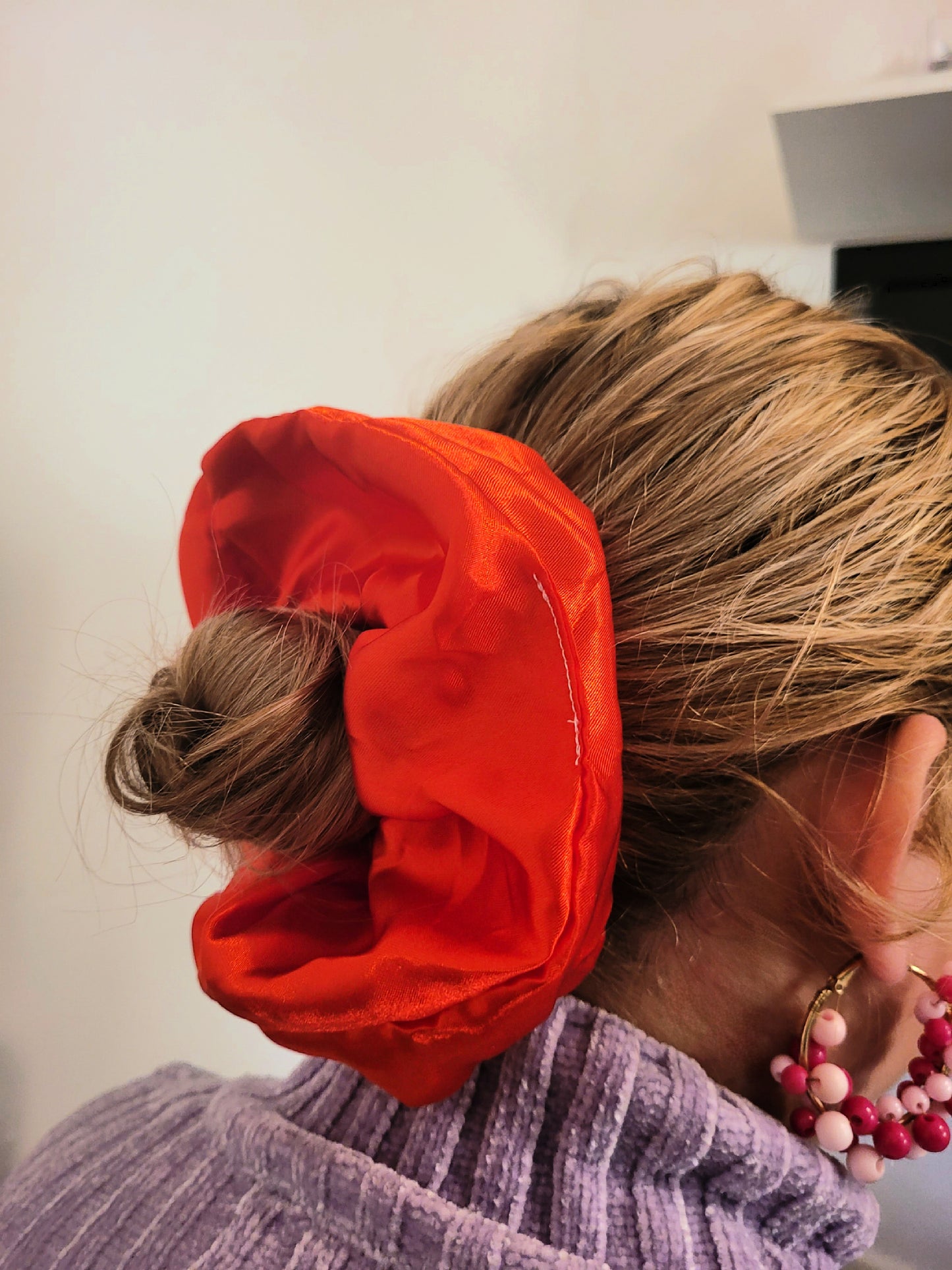 Chouchou rouge satiné