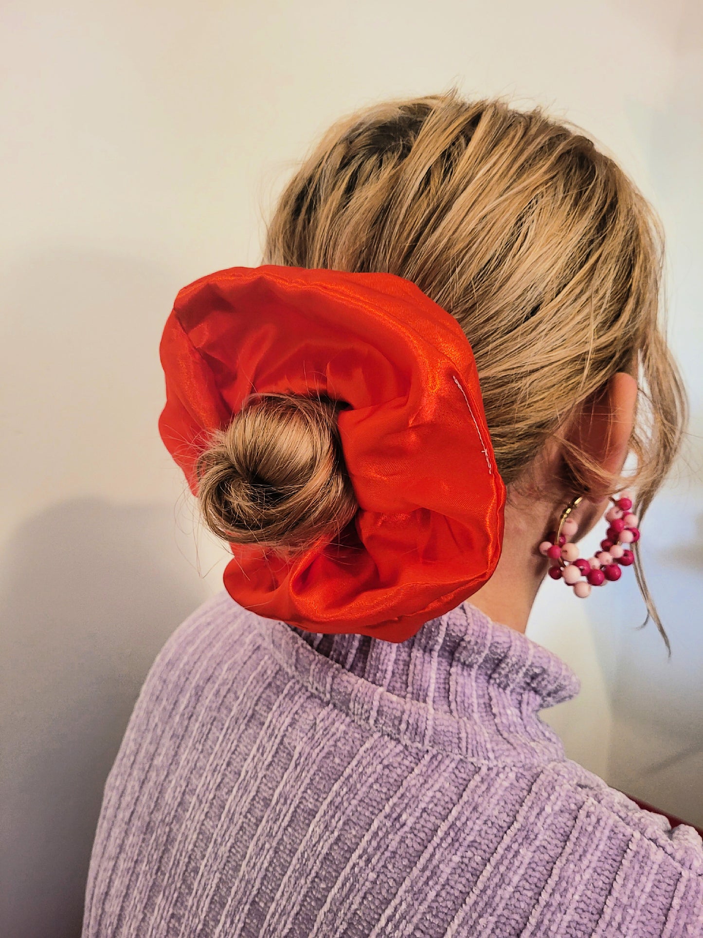 Chouchou rouge satiné