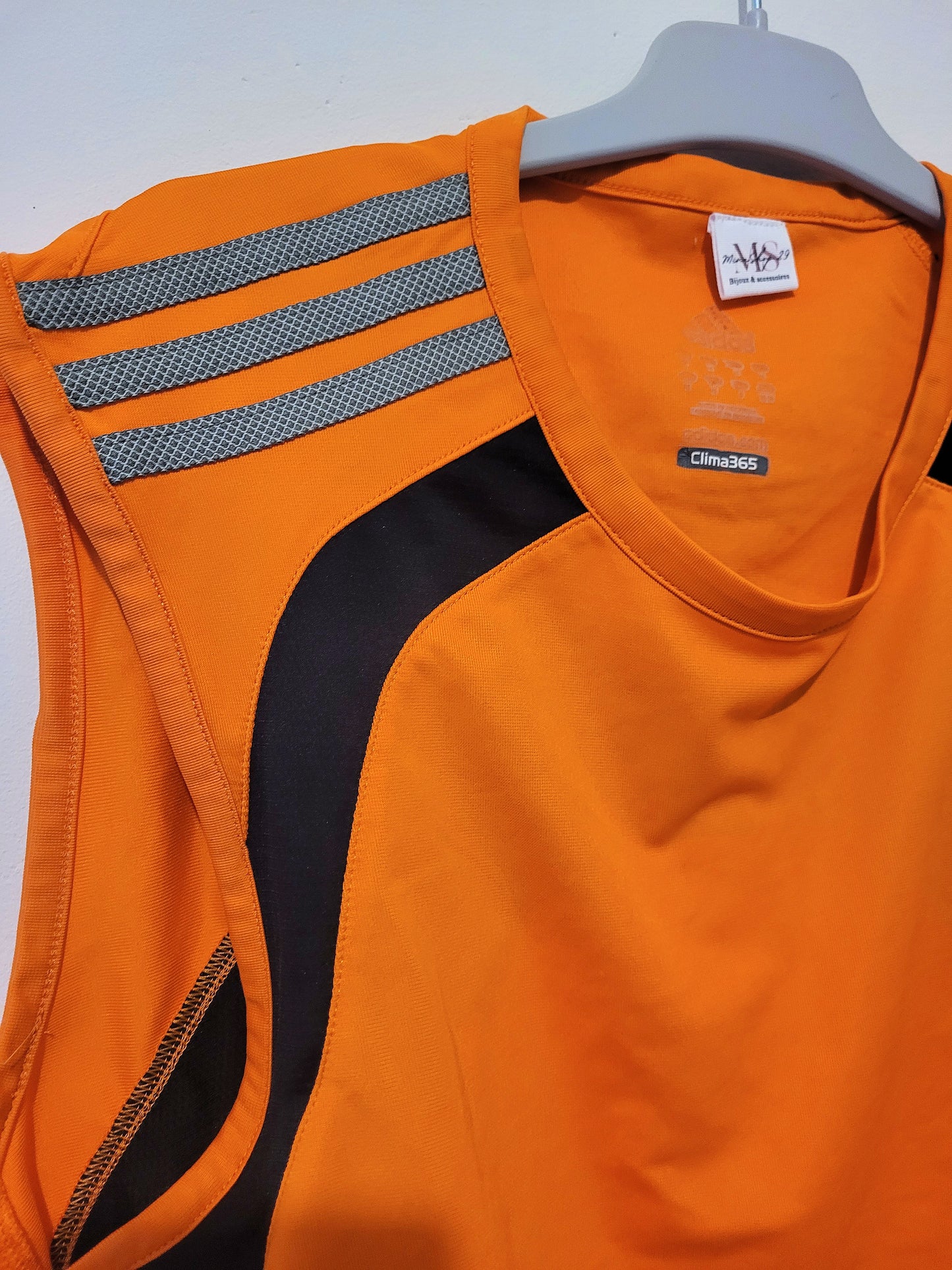 Crop Top Adidas Orange Upcyclé