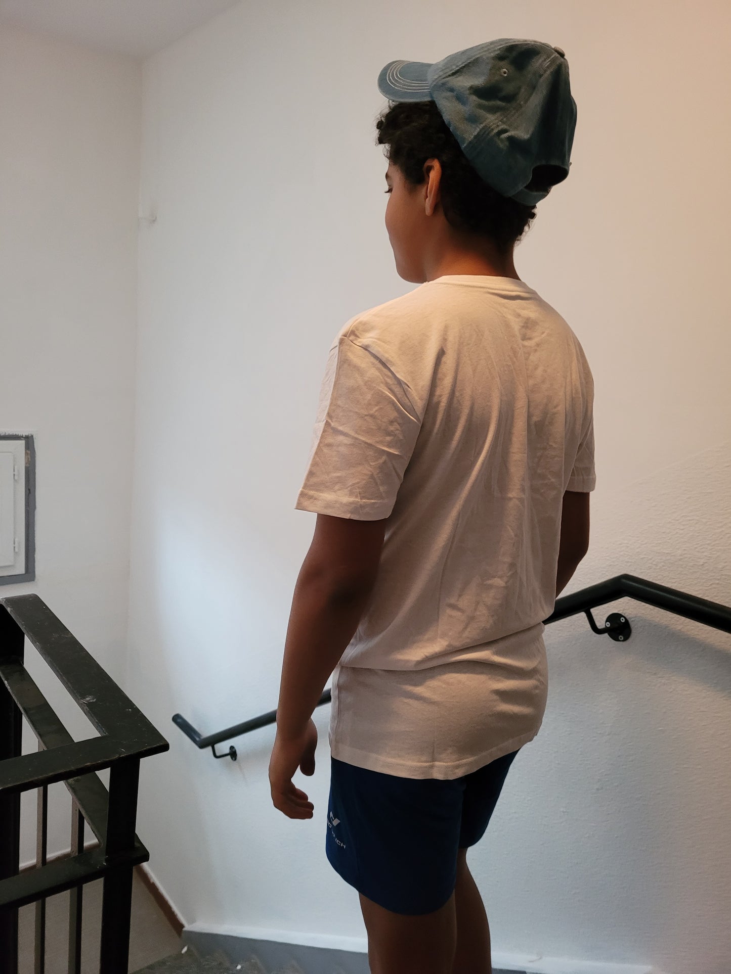 Tee-shirt patchwork madras et jeans