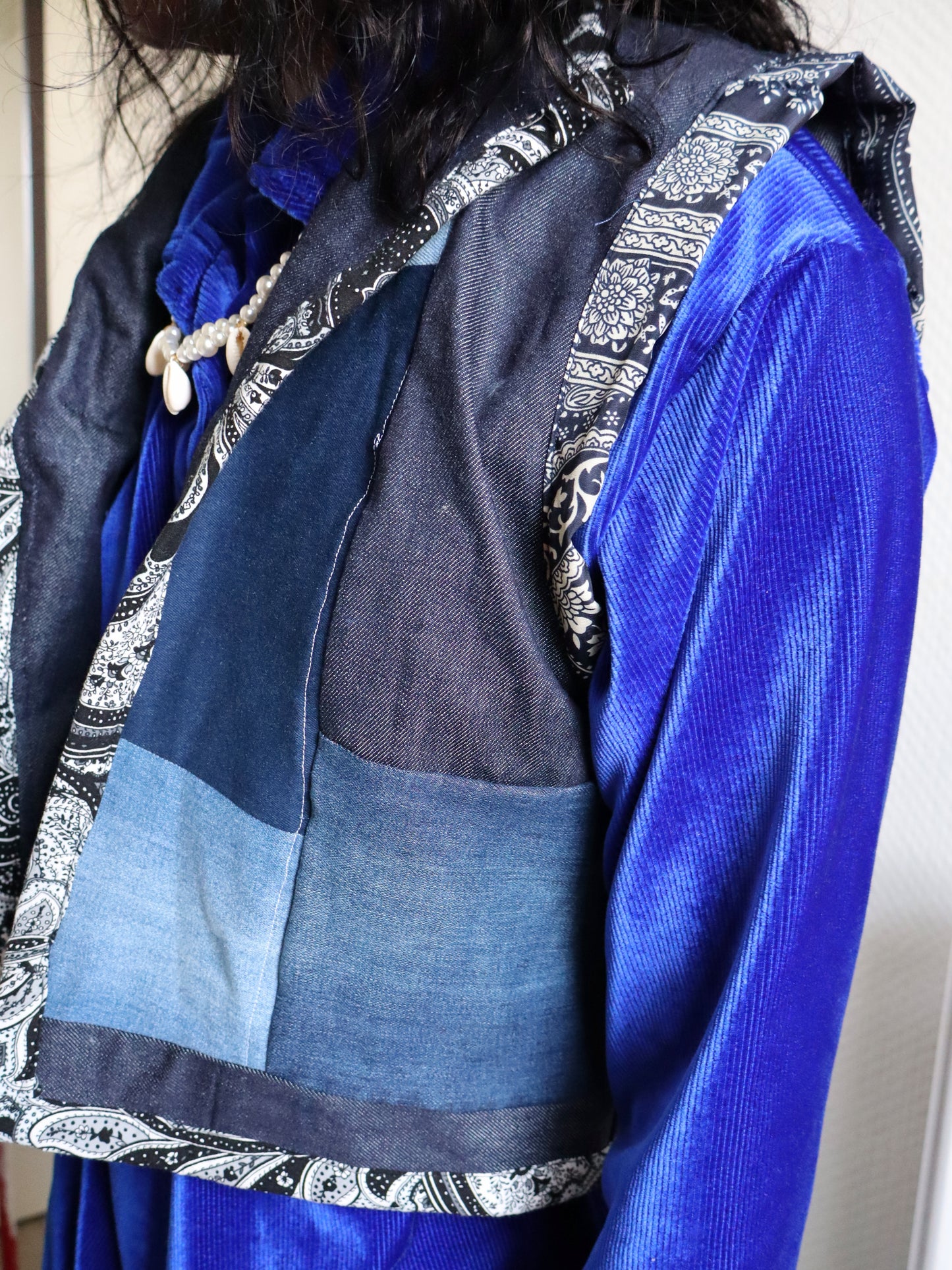 Gilet patchwork réversible