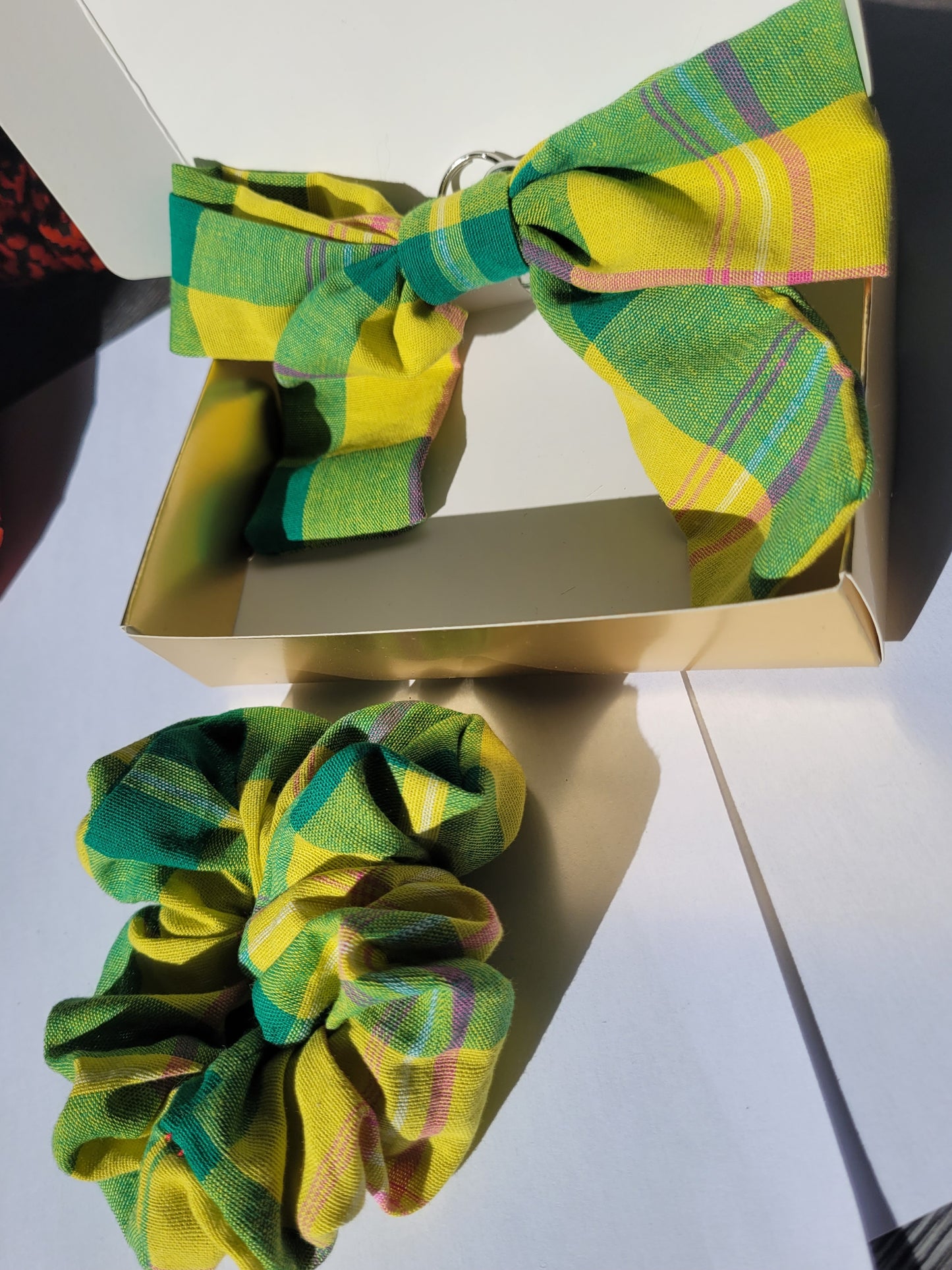 Box Madras vert