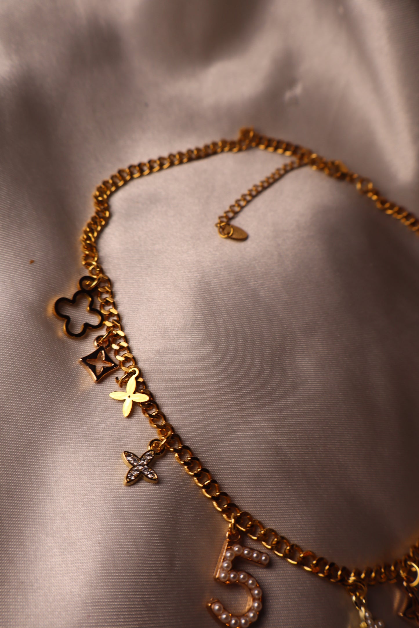 Collier Charms Doré