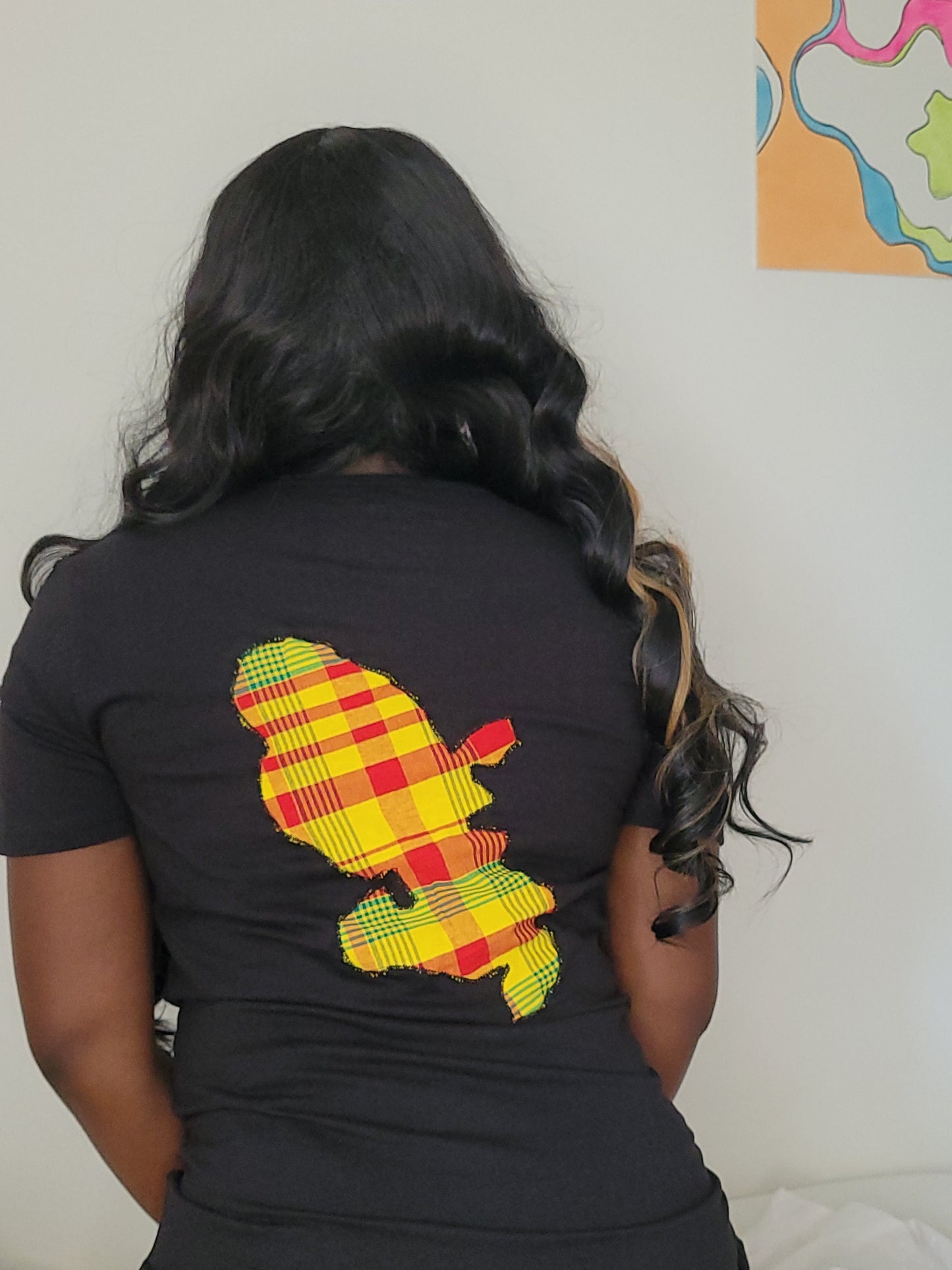 Tee-shirt Martinique brodé noir