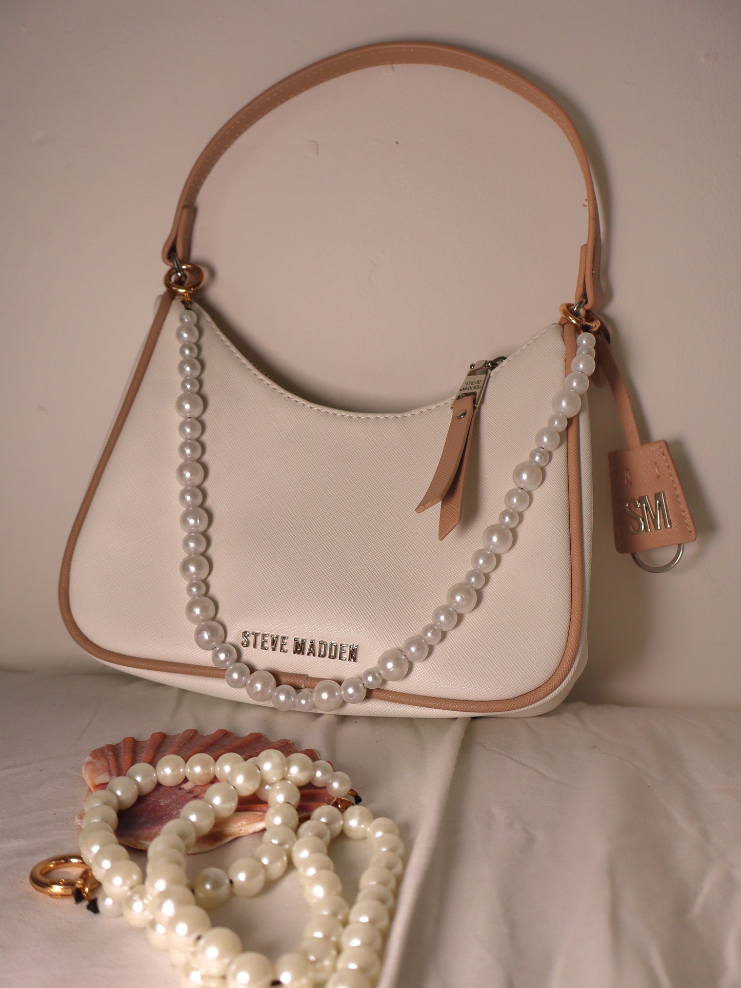 Chaîne de sac Beige nacrée