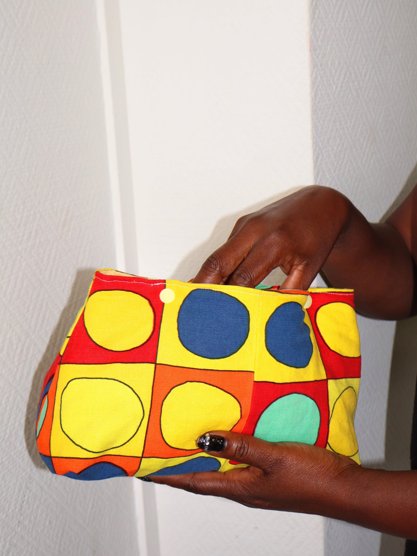 Pochette matelassée multicolore