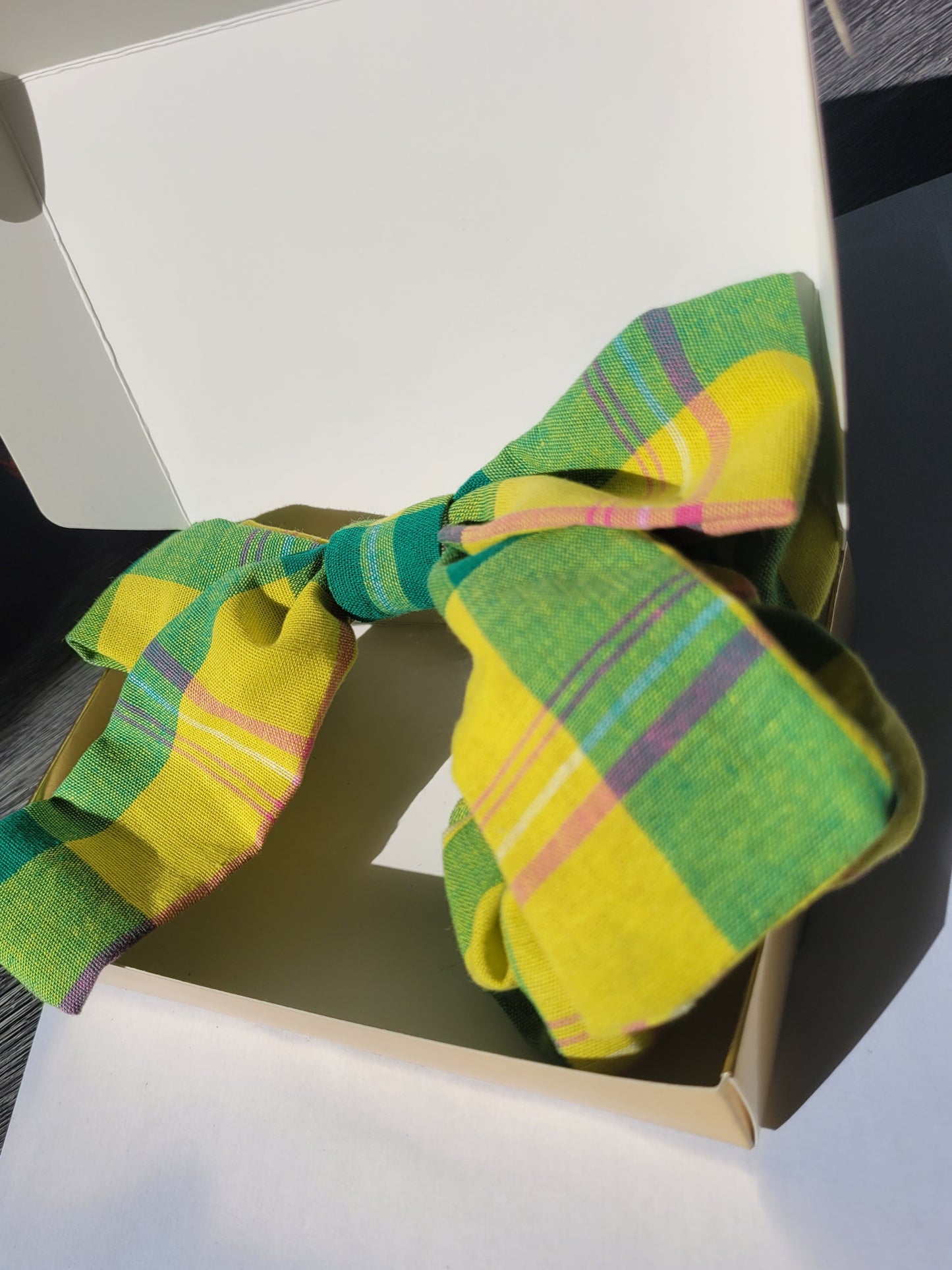 Box Madras vert