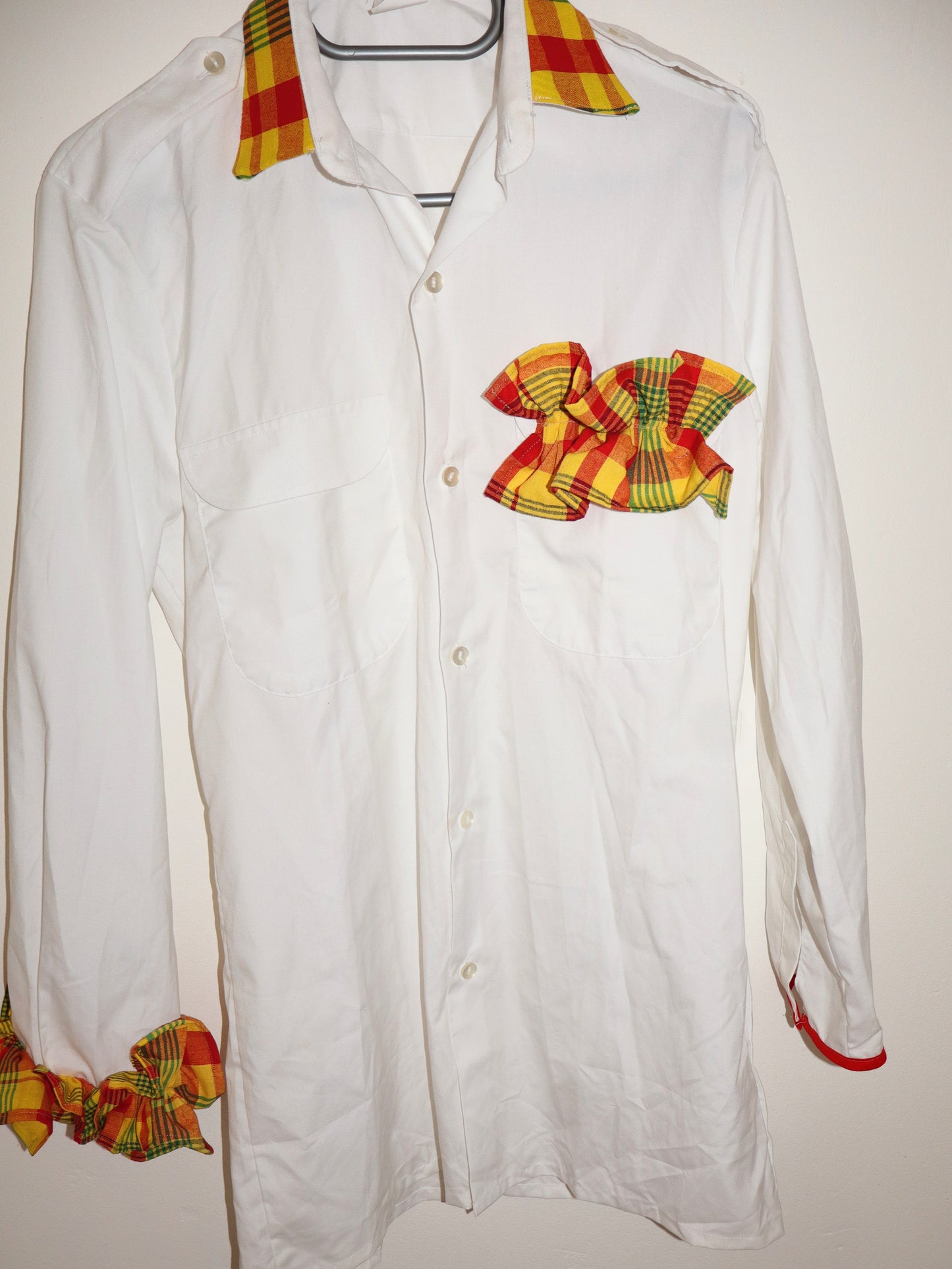 Chemise froufrous madras