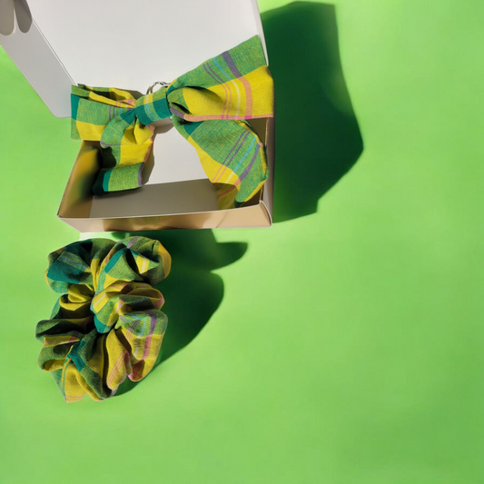 Box Madras vert