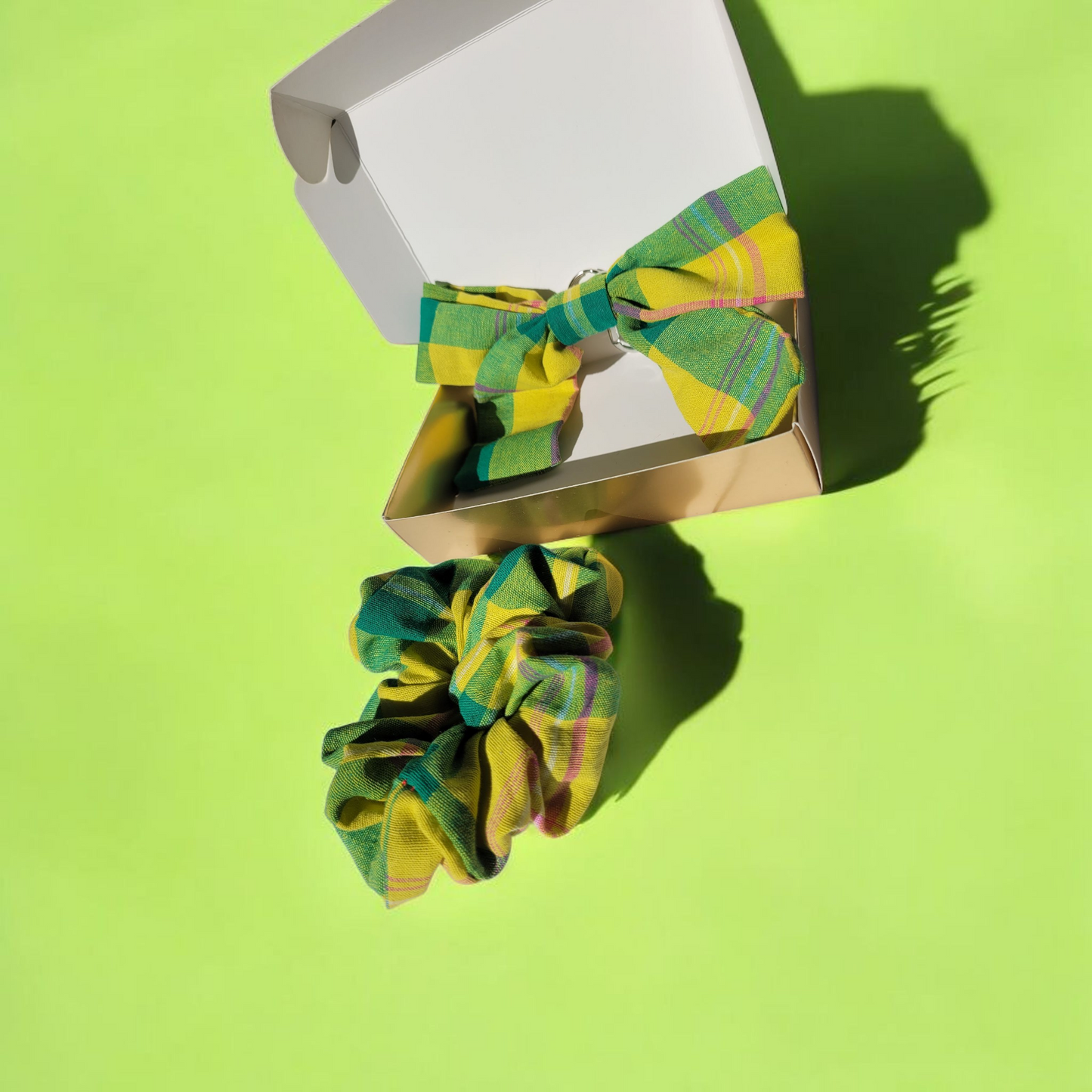 Box Madras vert