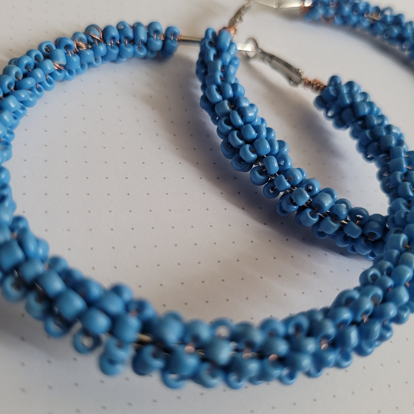 Créoles Mina bleu clair