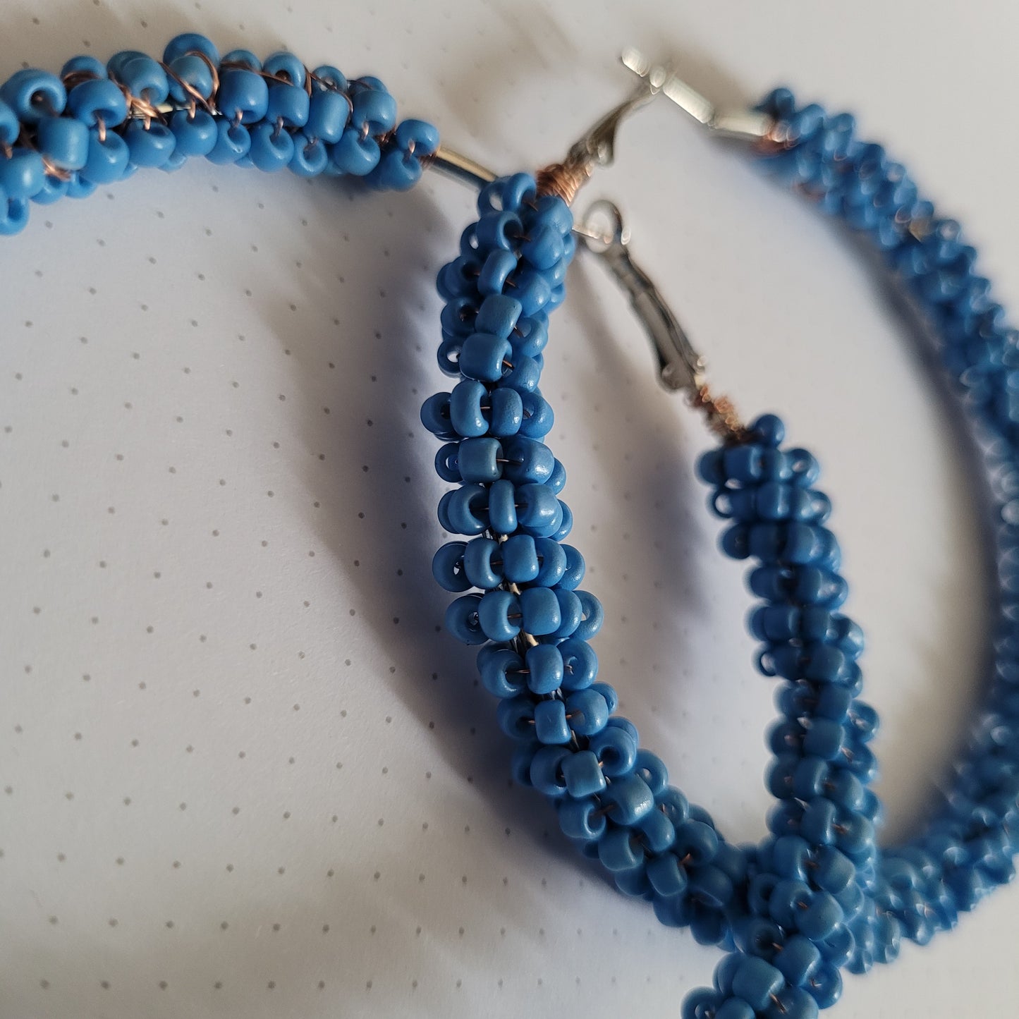Créoles Mina bleu clair