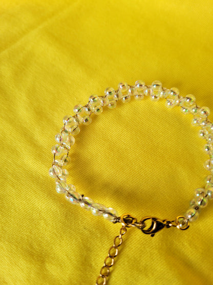 Bracelet irisé transparent