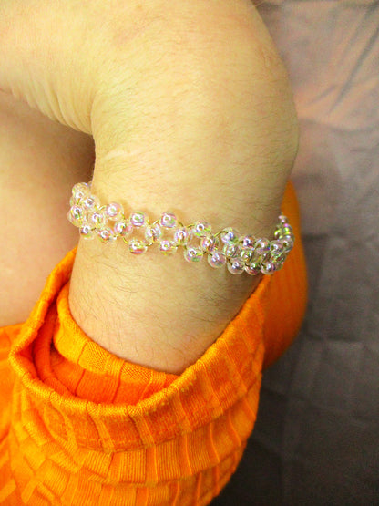 Bracelet irisé transparent