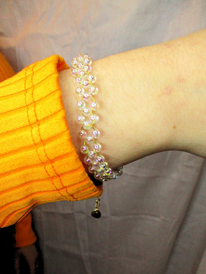 Bracelet irisé transparent