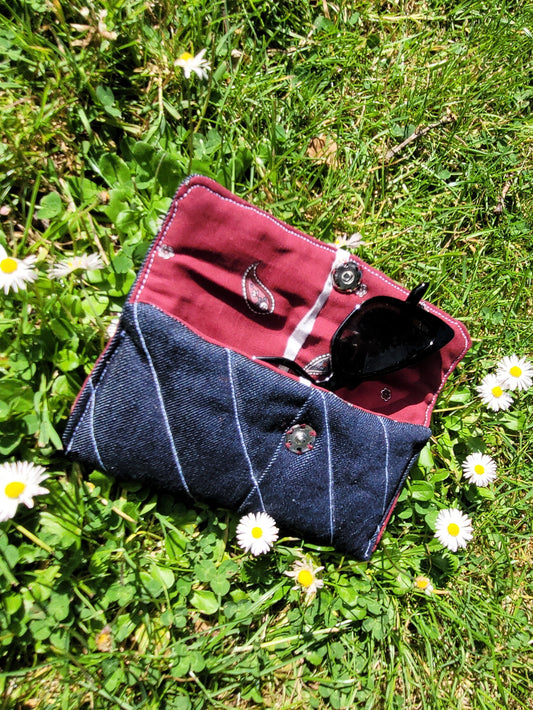 Étui à lunettes Jeans Paisley