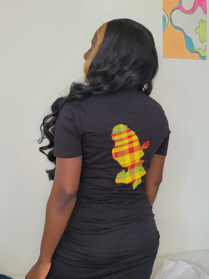 Tee-shirt Martinique brodé noir