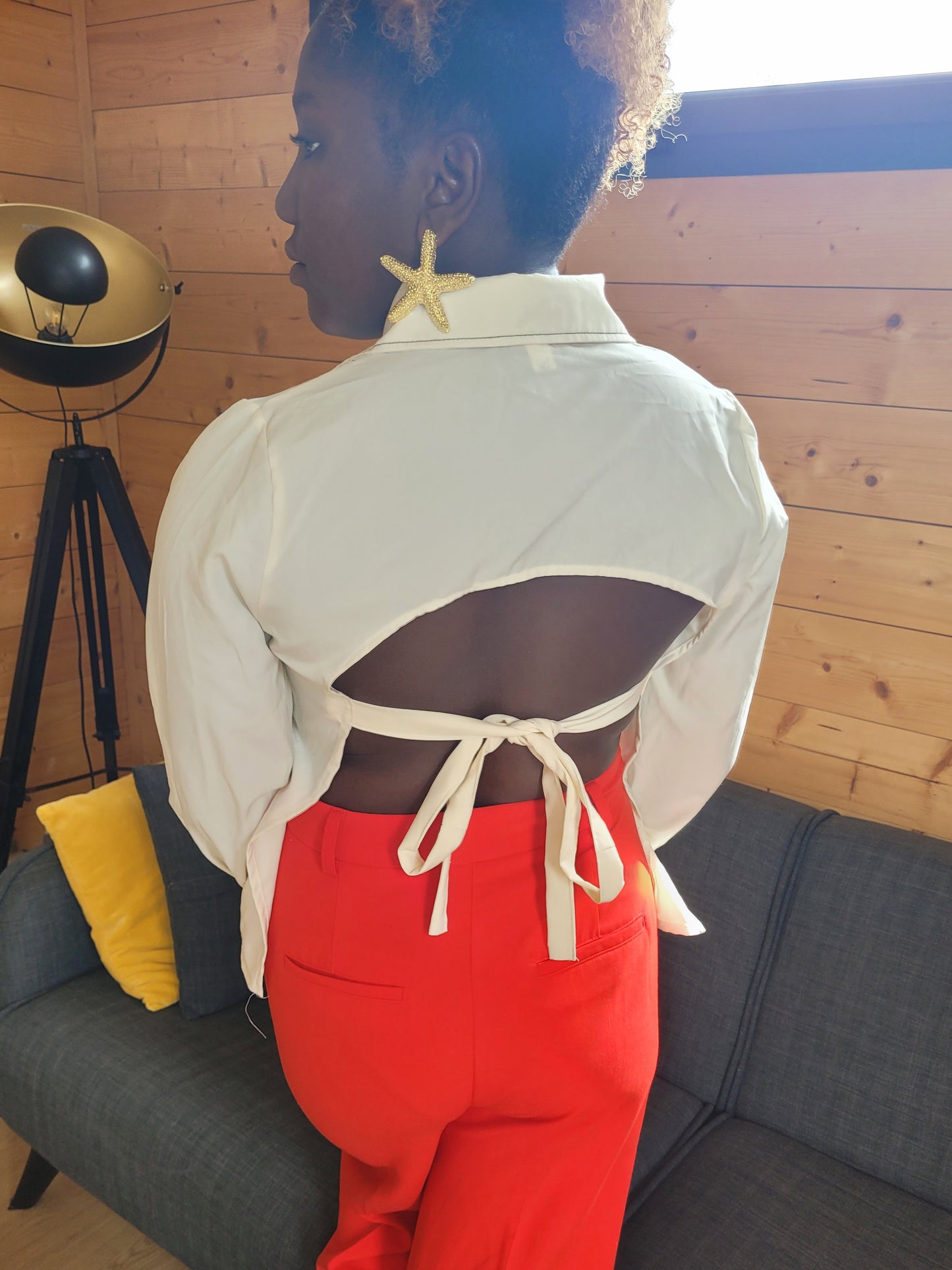 Chemise Dos-nu blanche