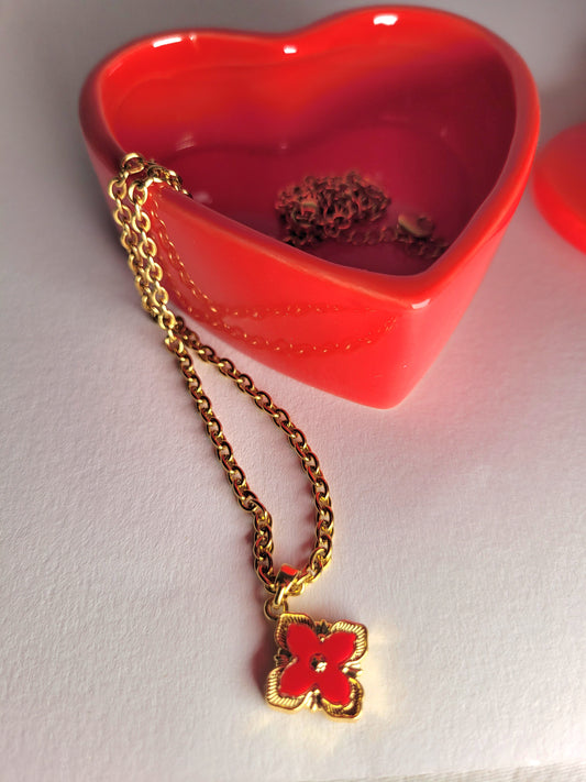 Collier Flowers rouge