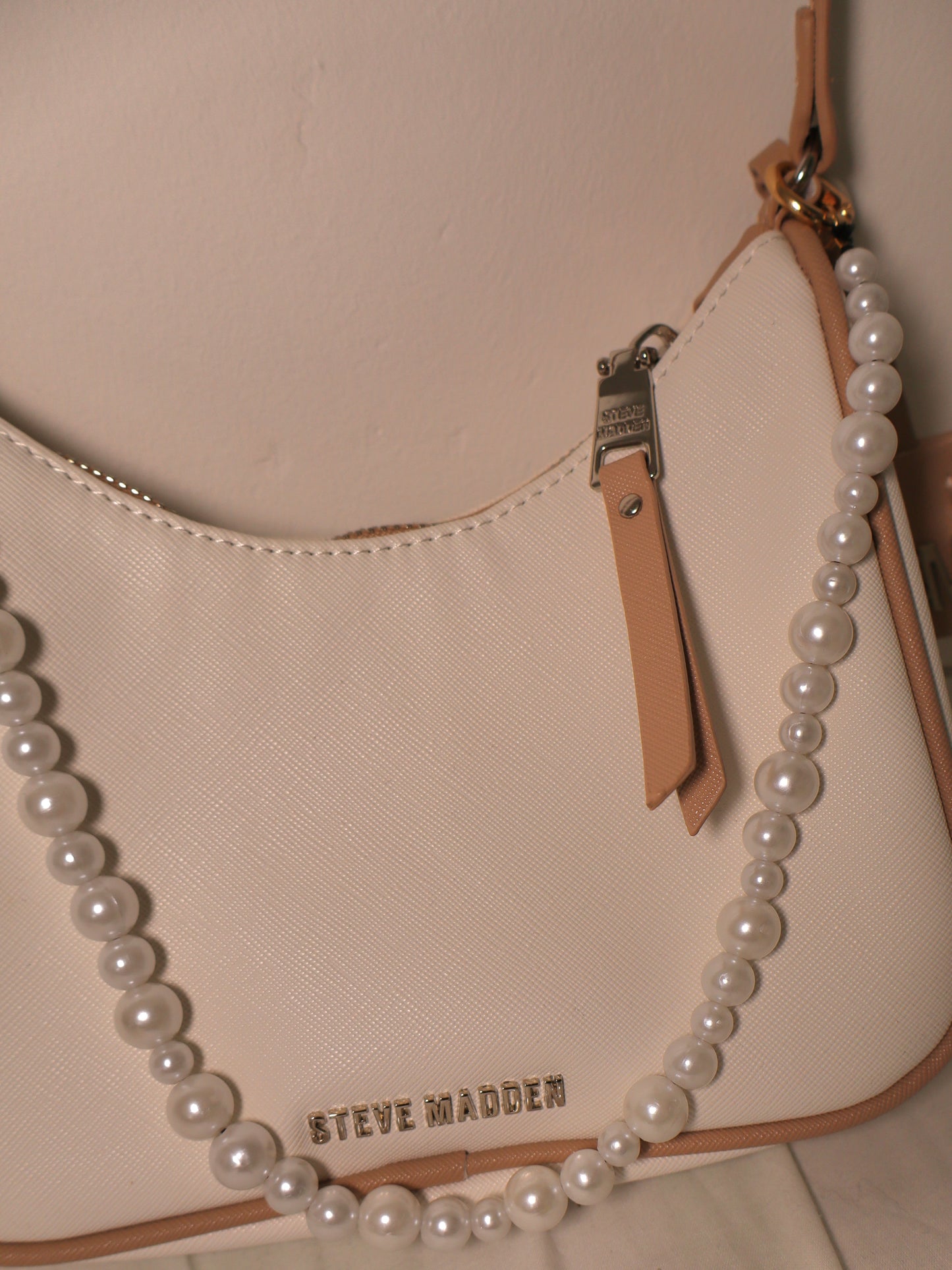 Chaîne de sac blanche nacrée