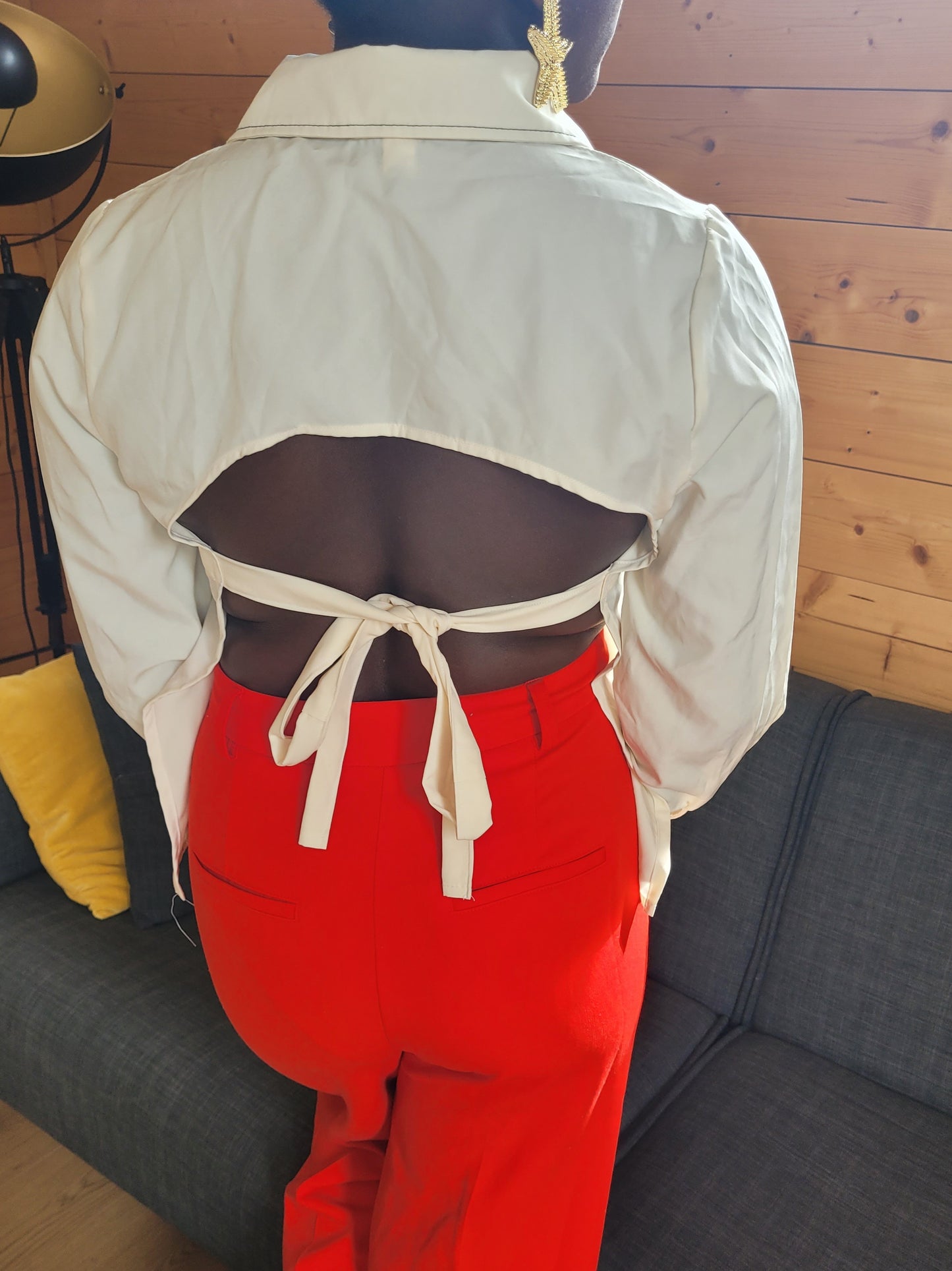Chemise Dos-nu blanche
