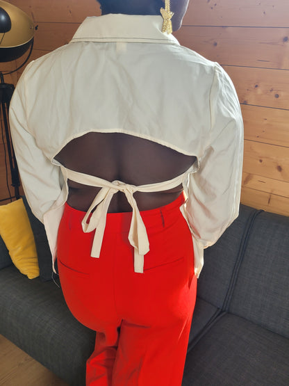 Chemise Dos-nu blanche