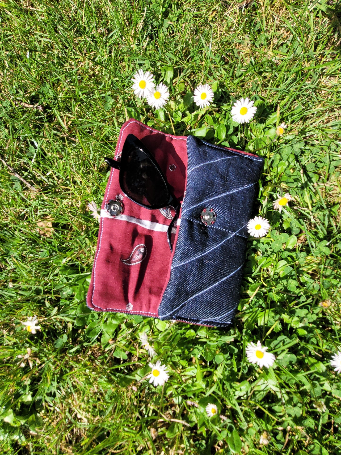Étui à lunettes Jeans Paisley