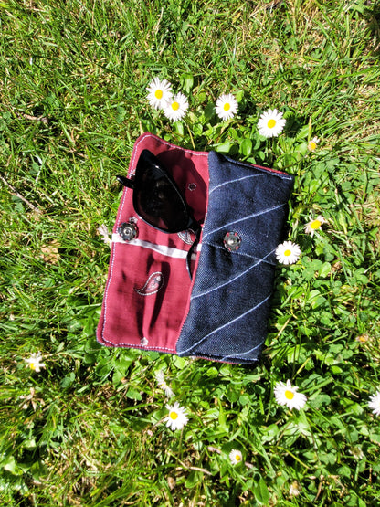 Étui à lunettes Jeans Paisley