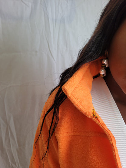 Veste crop orange
