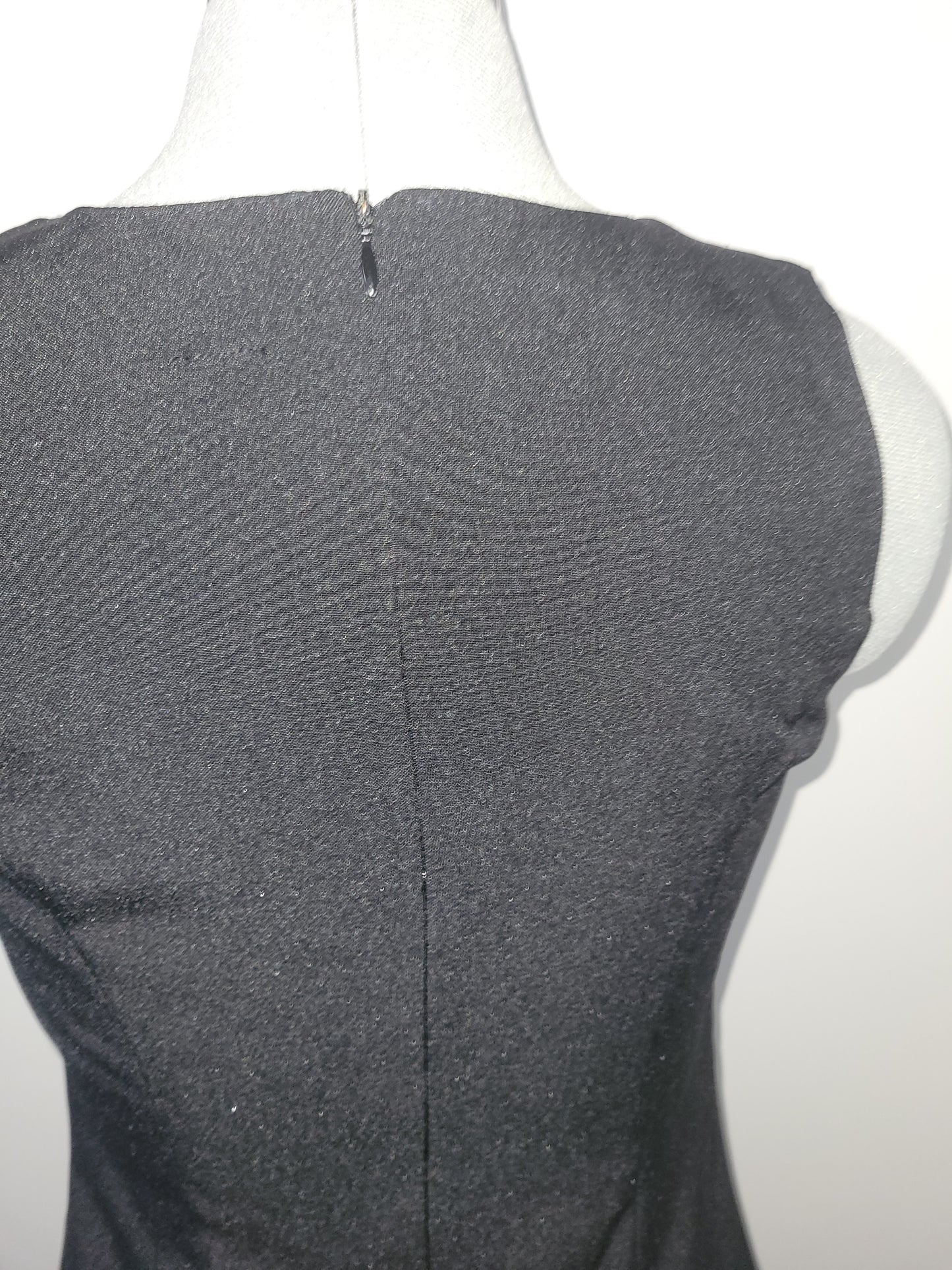 Robe noire madras noeud