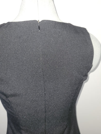 Robe noire madras noeud