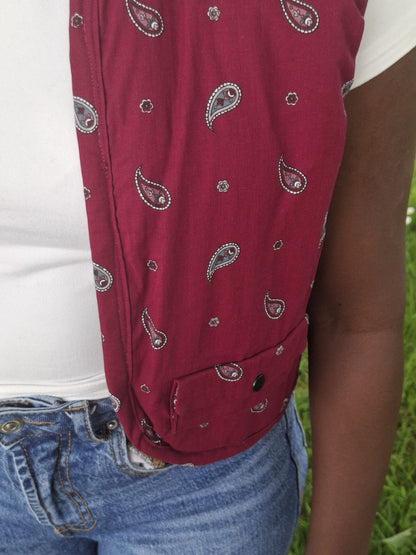 Gilet Paisley réversible