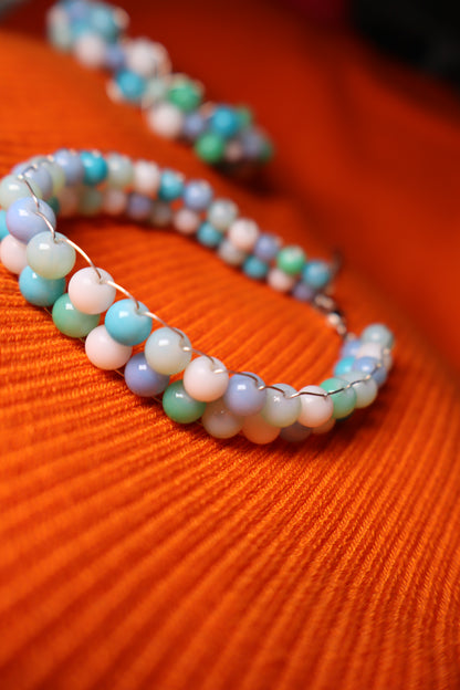 Bracelet bleu tressé